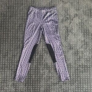 Kerrits Kids Lavender and Black Leggings